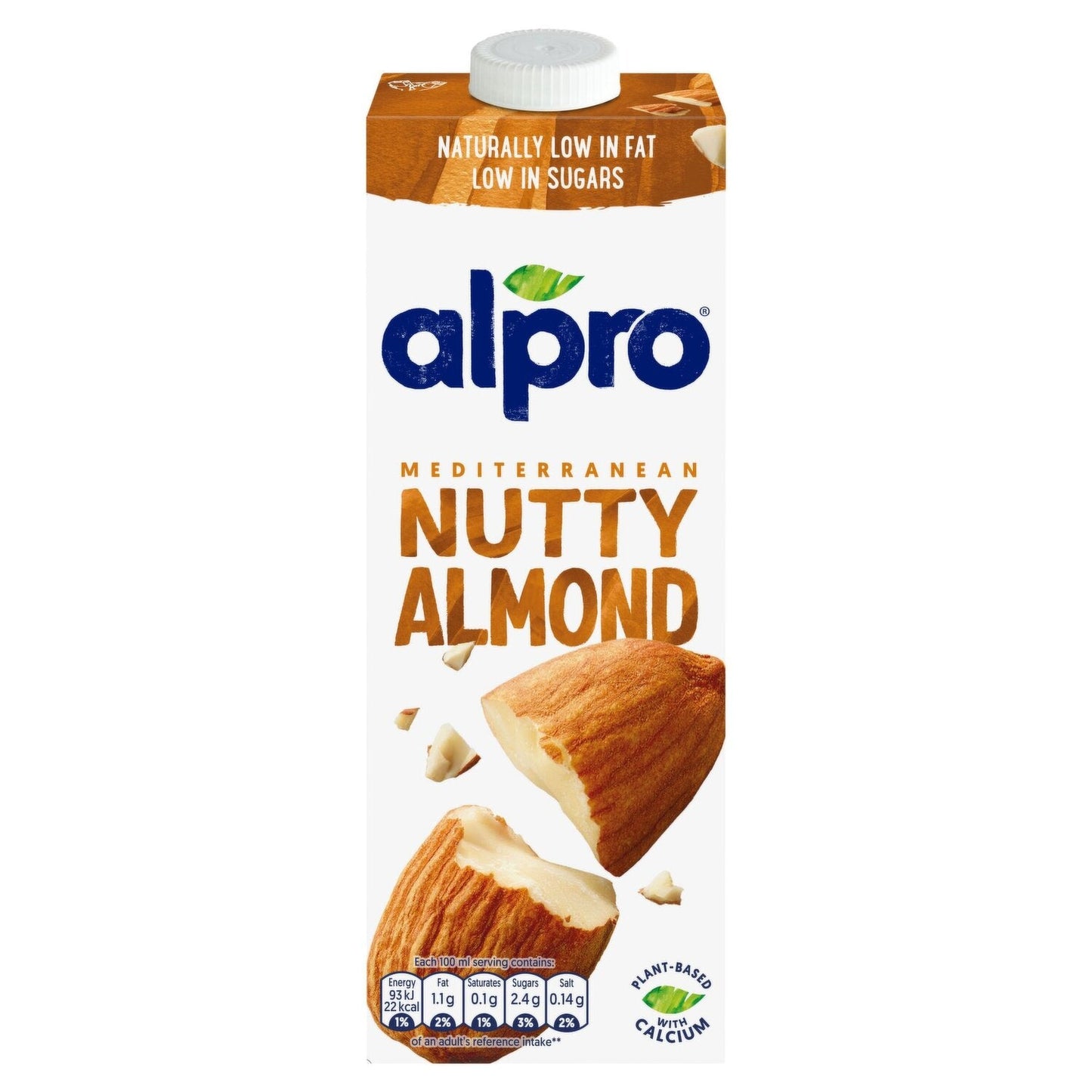 8 x Alpro Mediterranean Nutty Almond 1L