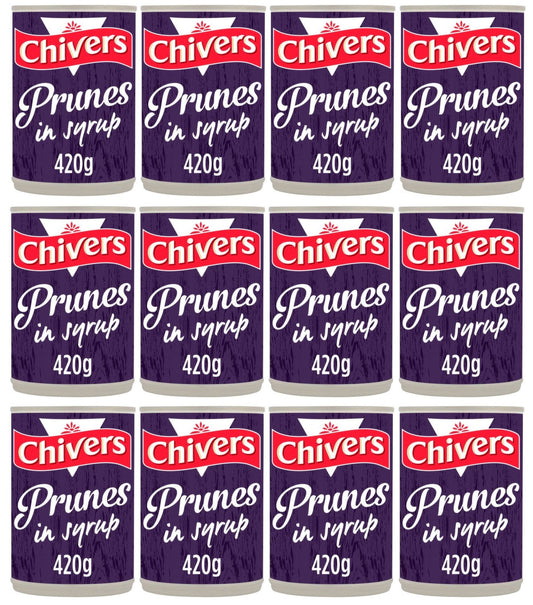 12 x Chivers Prunes In Syrup 420G
