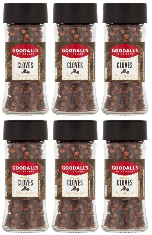 6 x Goodall's Of Ireland Whole Cloves 32G
