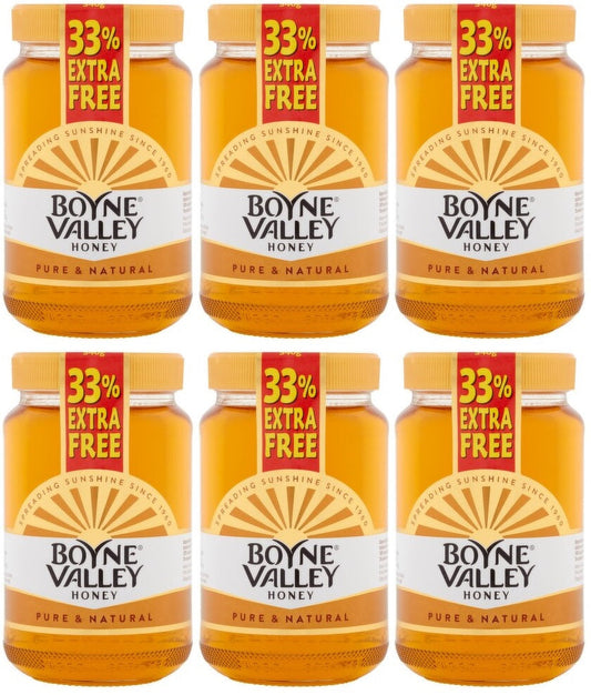 6 x Boyne Valley Honey 340G + 33% Extra Free