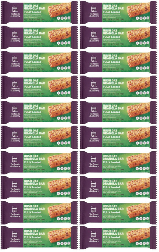 20 x The Foods Of Athenry Irish Oat Granola Bar Fully Loaded 55G