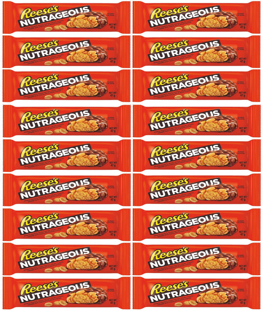 18 x Reeses Nutrageous Bar - 47g