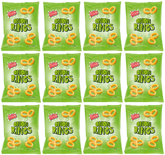 12 x Golden Wonder Onion Rings Snacks 6pk - 6X13GM