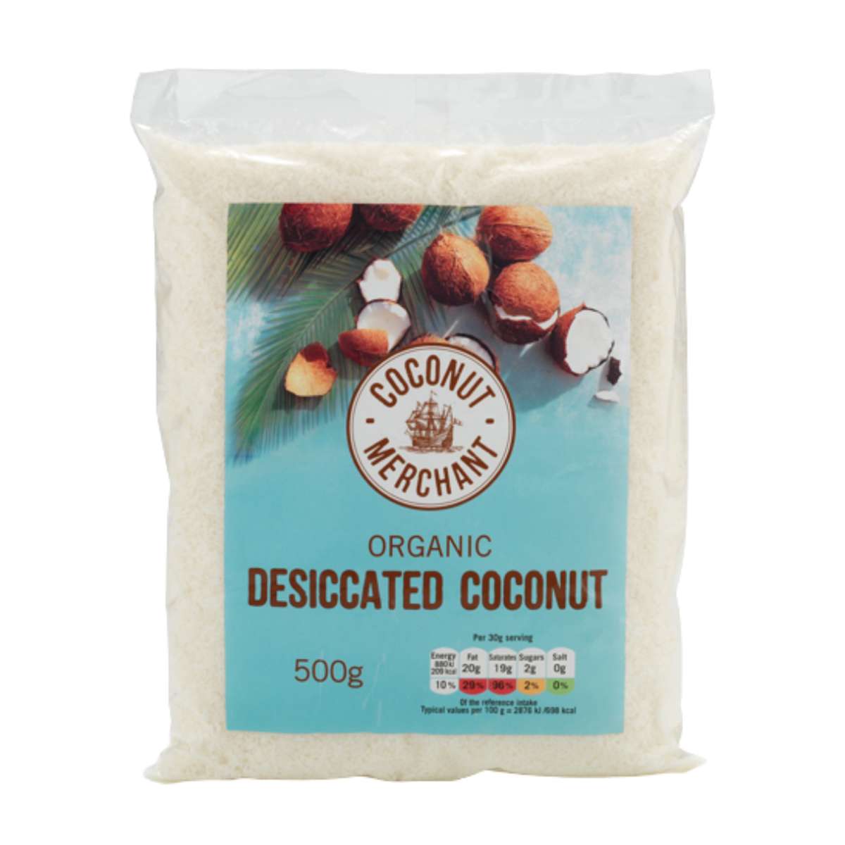 Coconut Merchant Organic Desiccated Coconut - 500g