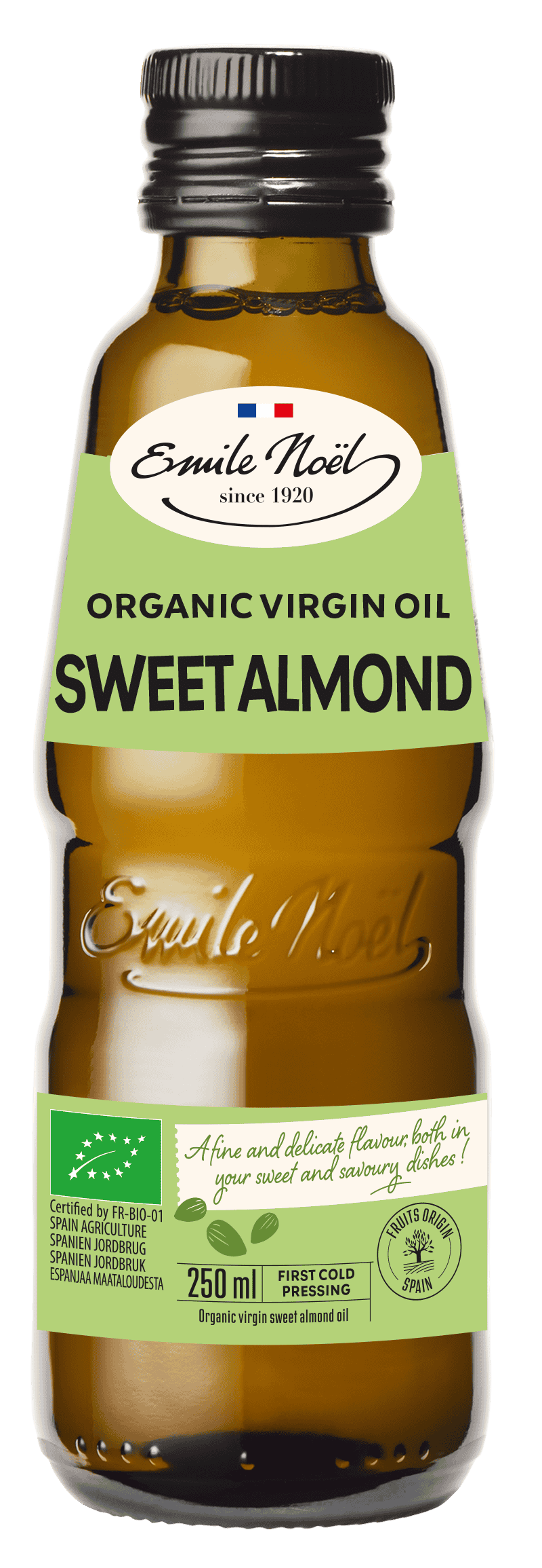 Emile Noel Organic Virgin Sweet almond oil - 250ml