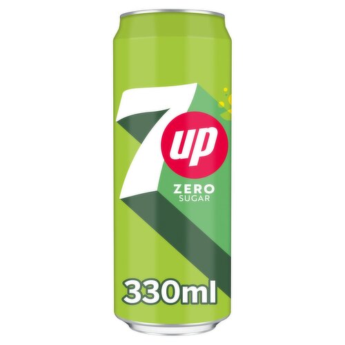 24 x 7Up Zero Sugar Can 330Ml