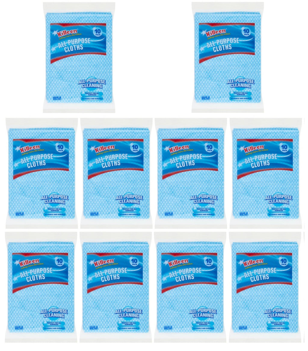 10 x Killeen 10 All Purpose Cloths