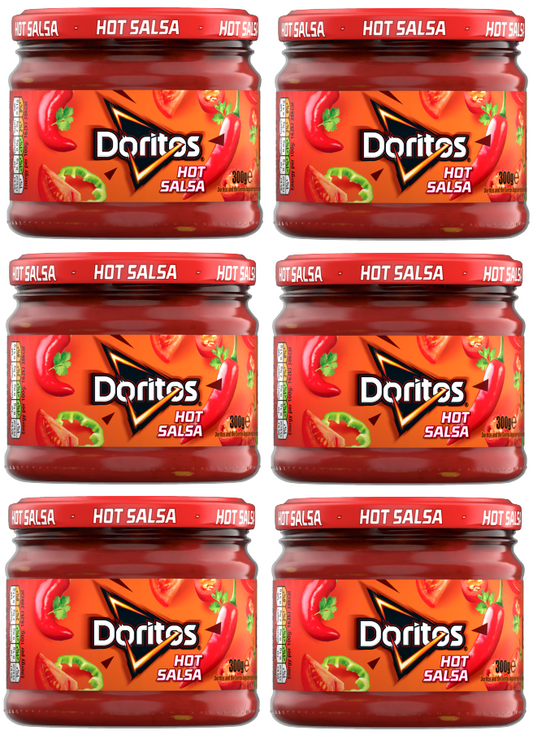 6 x Doritos Hot Salsa Dip 300Gm