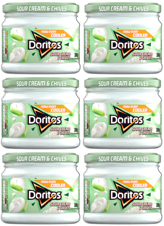 6 x Doritos Sour Cream & Chive Dip 280Gm