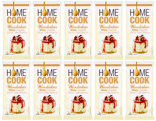 10 x Homecook White Chocolate Cake Covering 150G