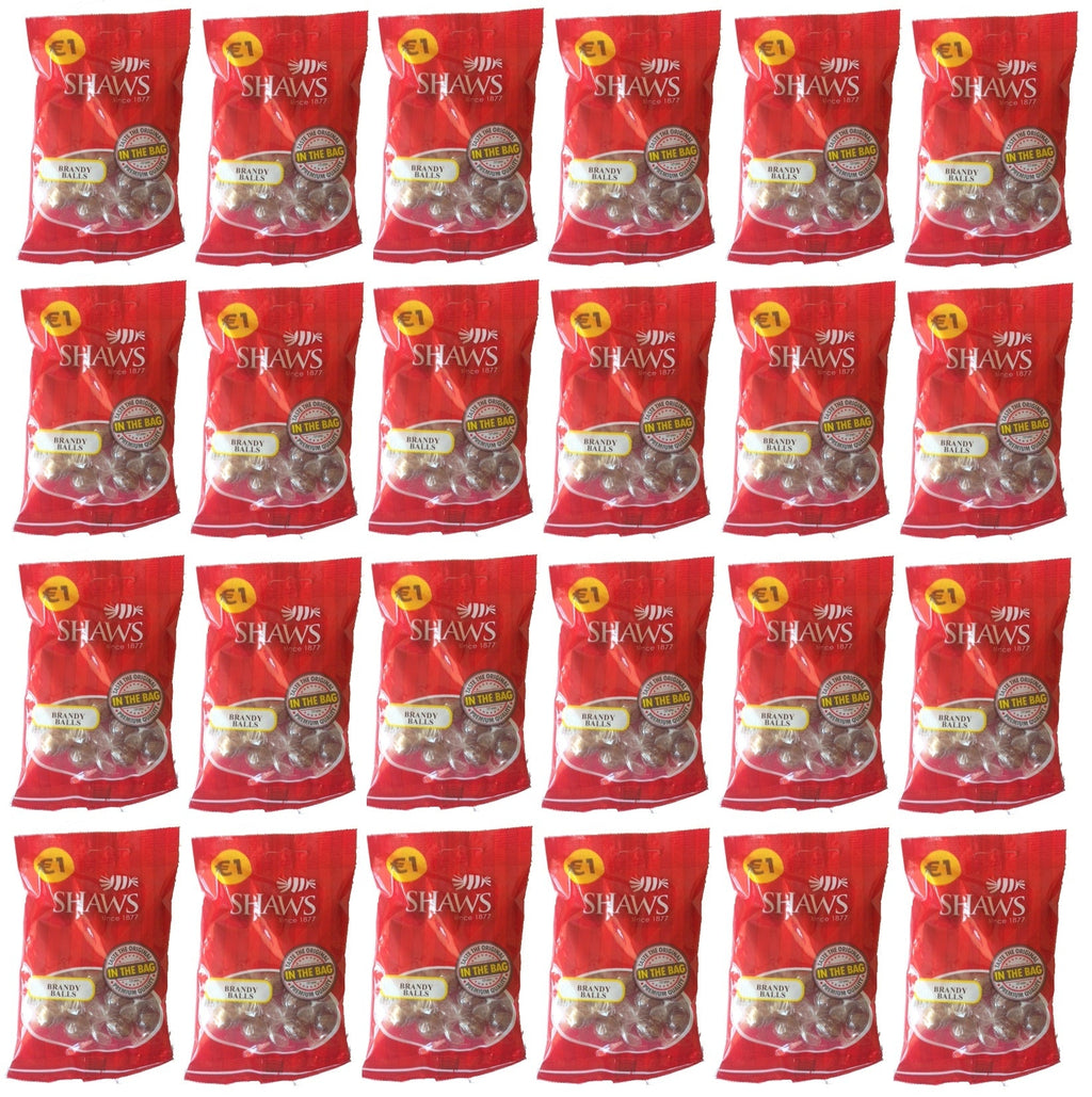 24 x Shaws Brandy Balls 100g Bags