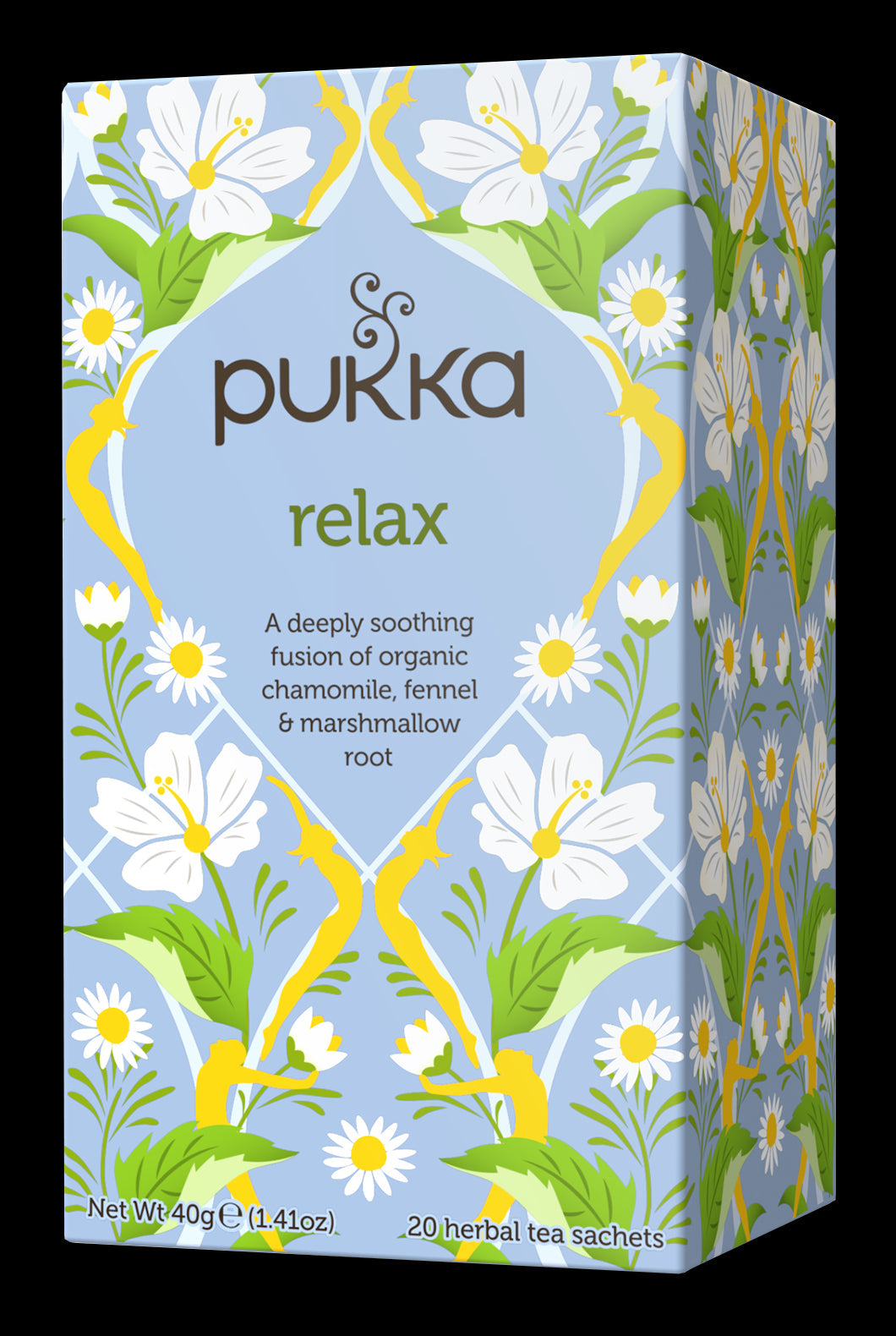 4 x Pukka Organic Relax Herbal Tea With Chamomile 20 S