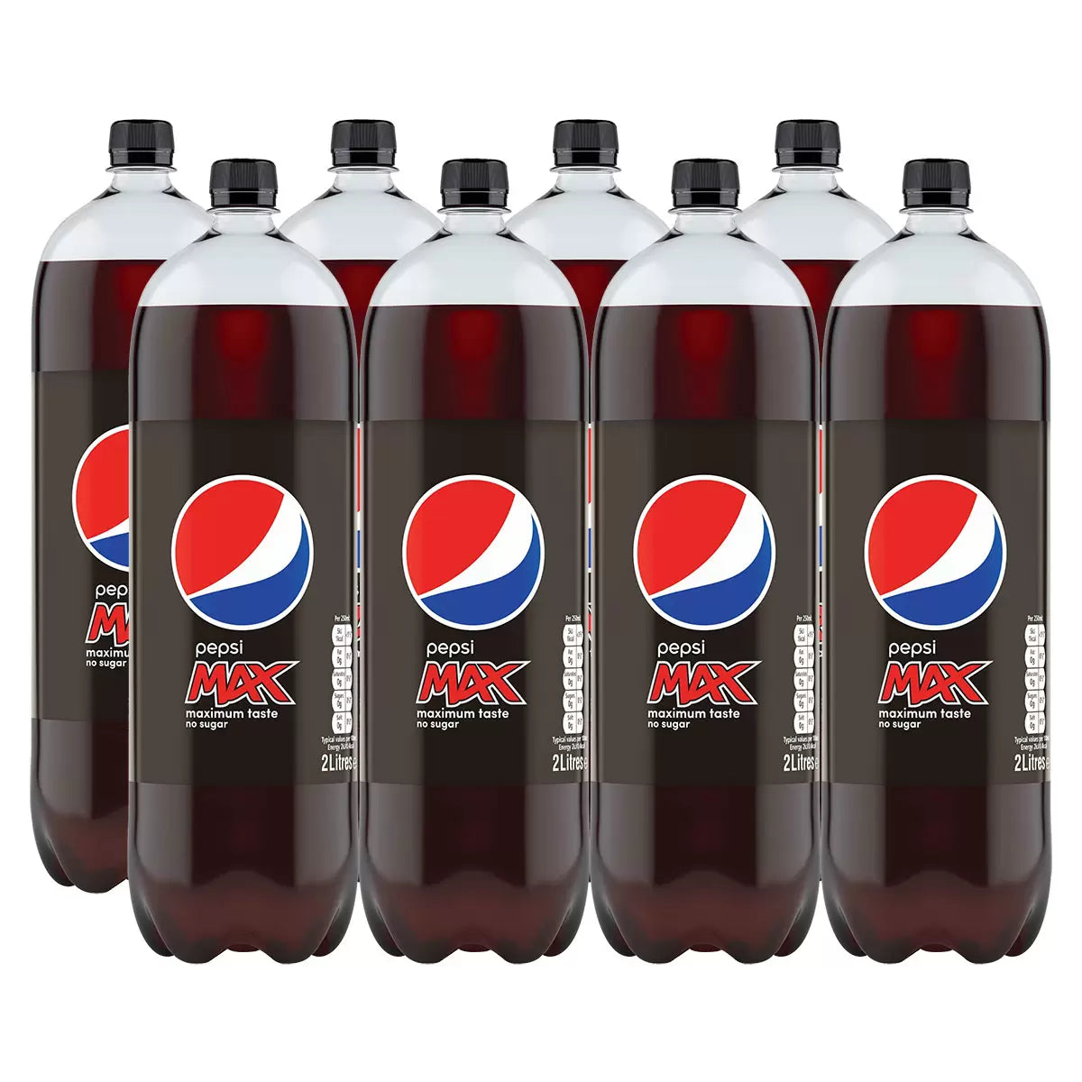 8 x Pepsi Max 2 Liters