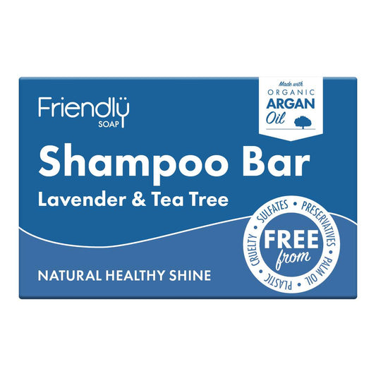 6 x Friendly Soap Lavender & Tea Tree Shampoo Bar - 95g