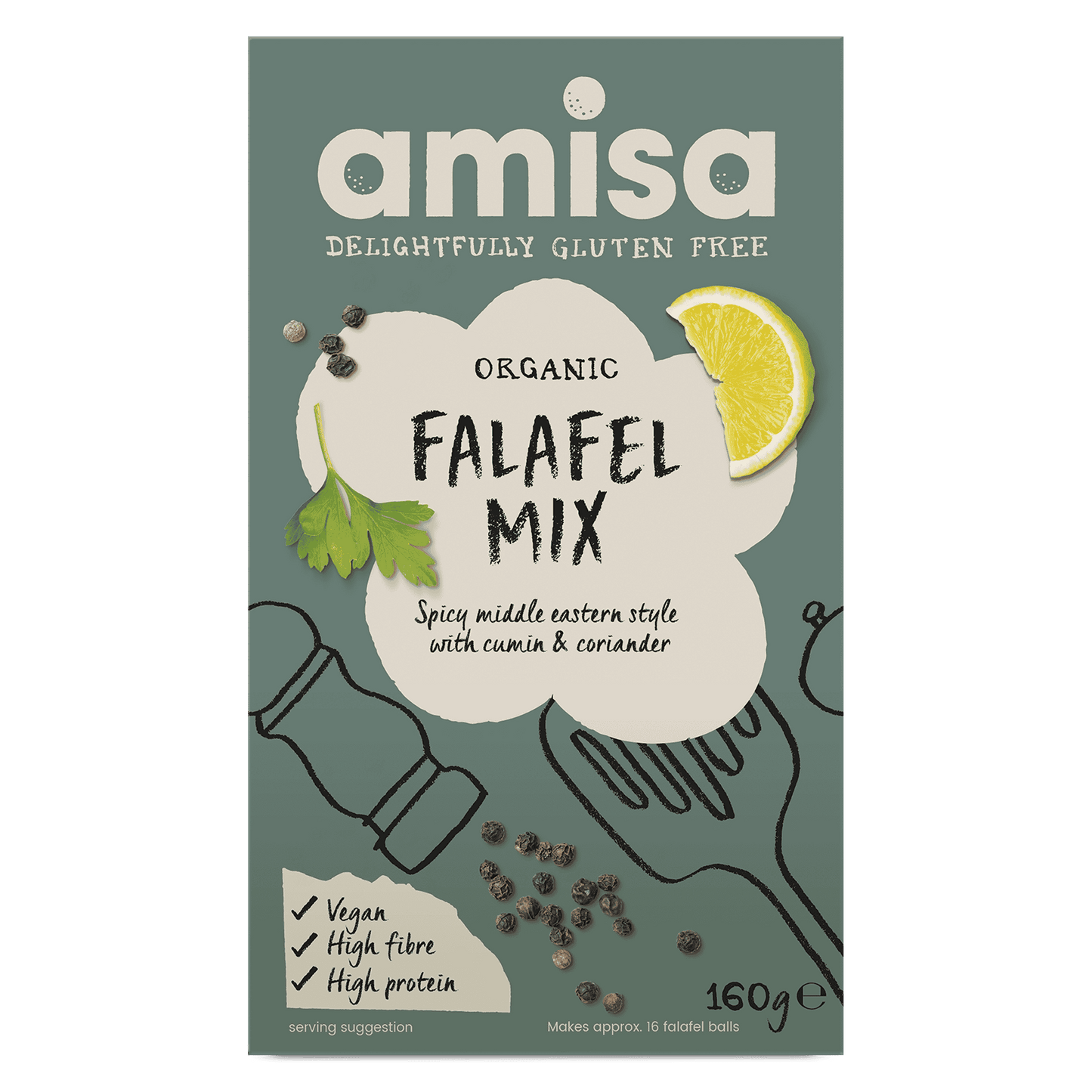 Amisa Organic Falafel Mix - GF - 160g