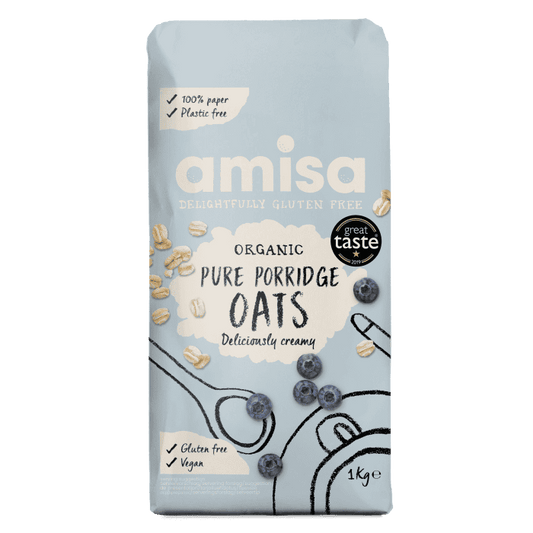 Amisa Organic Pure Porridge Oats GF - 1000g