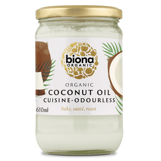 Biona Organic Coconut Oil Cuisine Mild & Odourless - 610ml