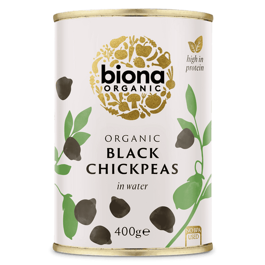Biona Organic Black Chick Peas - 400g