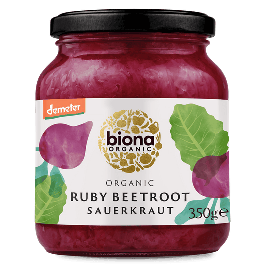 Biona Organic Demeter Sauerkraut Ruby Beetroot - 350g