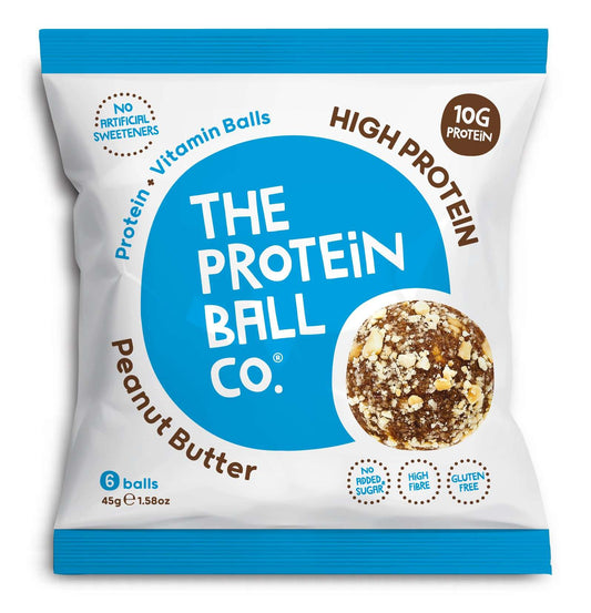 10 x The Protein Ball co Peanut Butter Protein Vit Balls - 45g