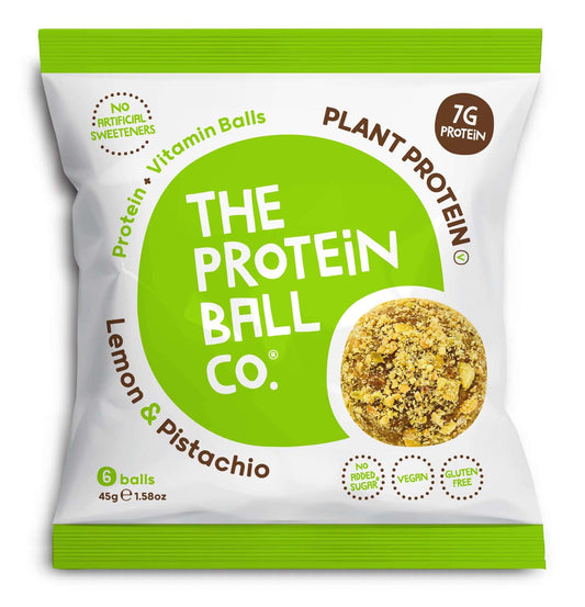 10 x The Protein Ball co Lemon Pistachio Pro + Vit Balls - 45g