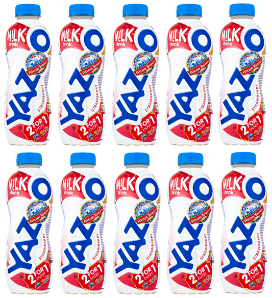 10 x Yazoo Milk Drink Strawberry 400Ml