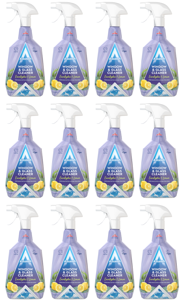 12 x Astonish Window & Glass Cleaner 750Ml