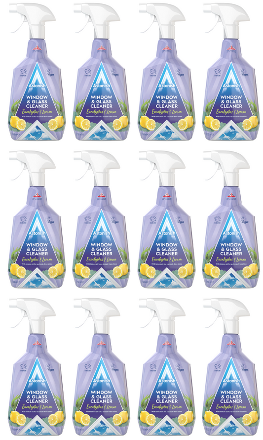 12 x Astonish Window & Glass Cleaner 750Ml