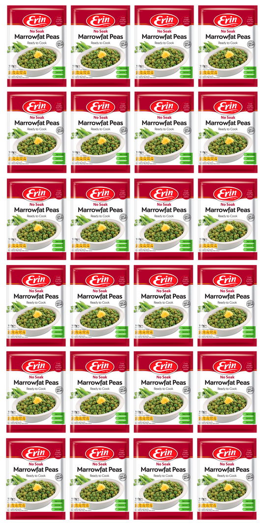 24 x Erin No Soak Marrowfat Peas 100G