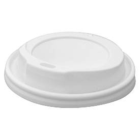 10 x Hot Cup Lid White 10/12/16Oz - Huh  90Mm