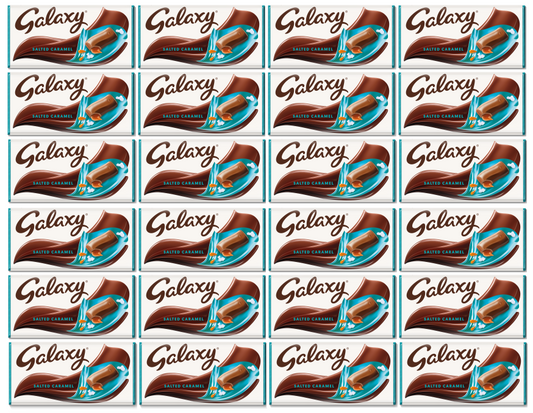24 x Galaxy Salted Caramel Chocolate Bar 135G