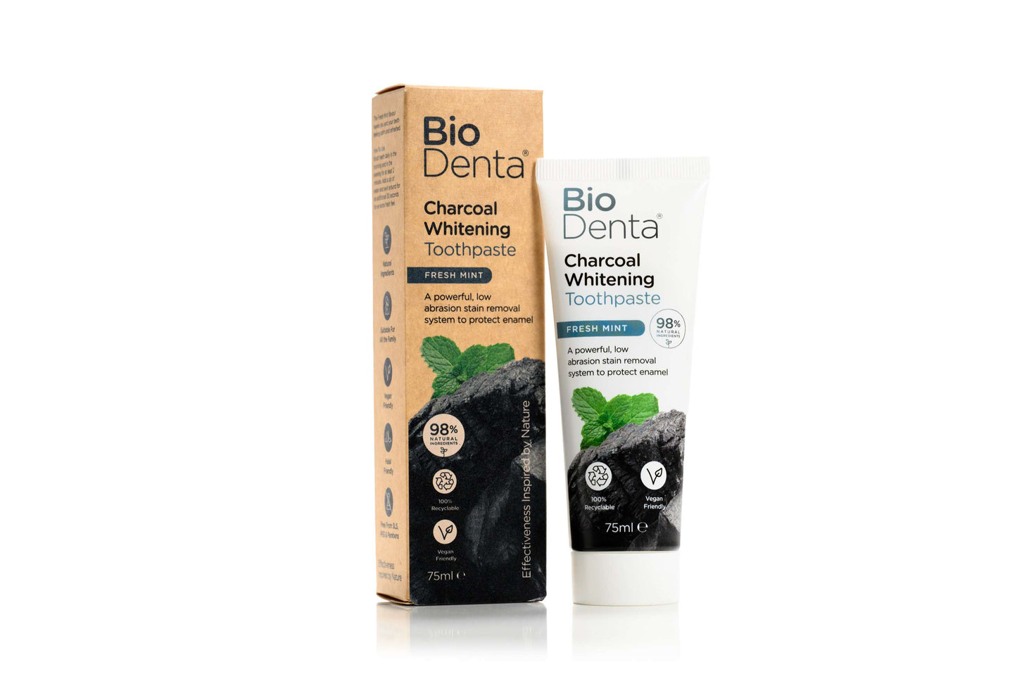BioDenta Charcoal Whitening Toothpaste - 75ml