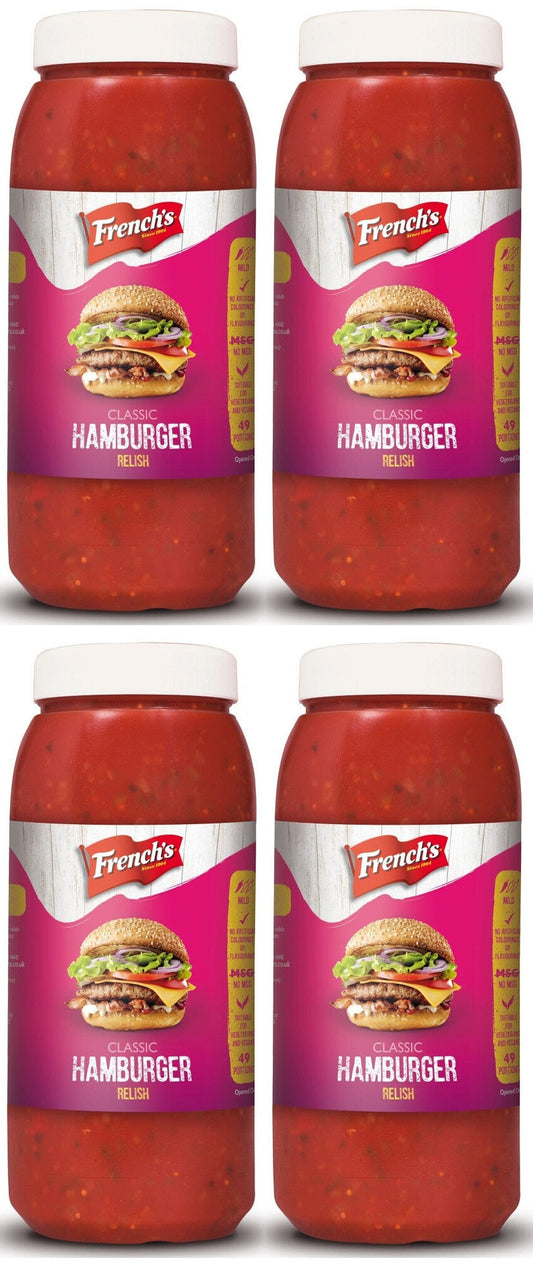 4 x French's Classic Hamburger Relish 2.45Kg