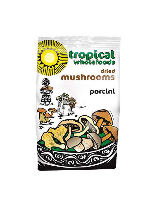 6 x Tropical Wholefoods Porcini Mushrooms - 30g