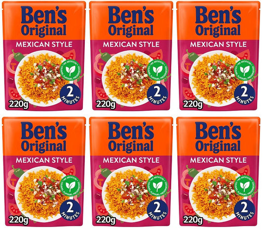 6 x Ben's Original Mexican Style 220G
