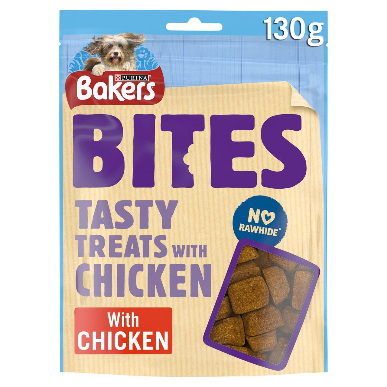 6 x Bakers Bites Tasty Treats With Chicken 130G