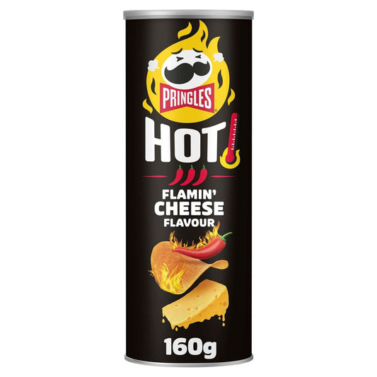 19 x Pringles Hot Flamin  Cheese Flavour 160G