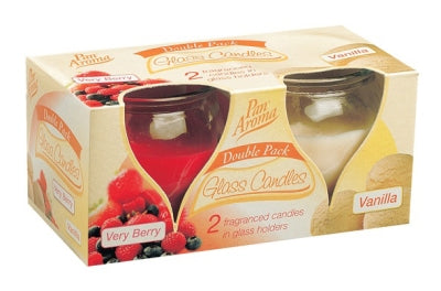 12 x Pan Aroma Candle Very Berry & Vanilla 2 Pack
