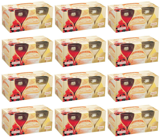 12 x Pan Aroma Candle Very Berry & Vanilla 2 Pack