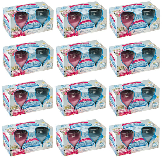 12 x Pan Aroma Candle Freesia & Jasmine 2 Pack