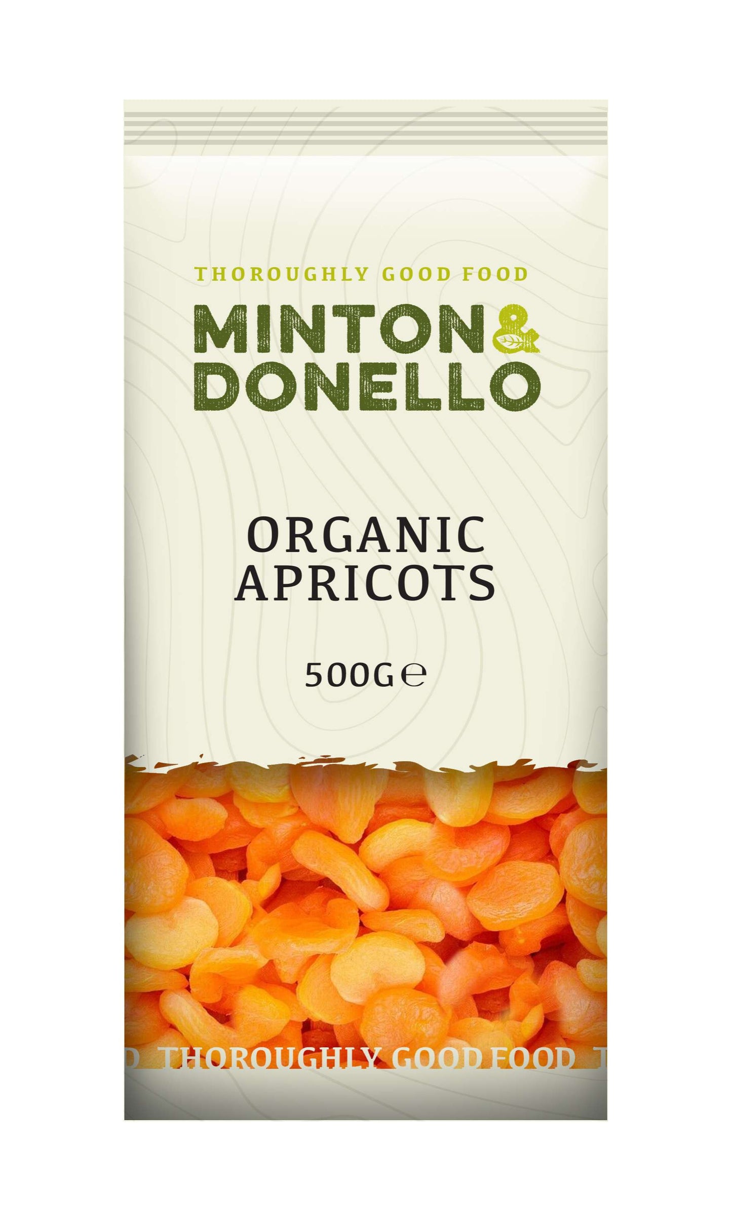 6 x Minton & Donello Organic Apricots - 500g