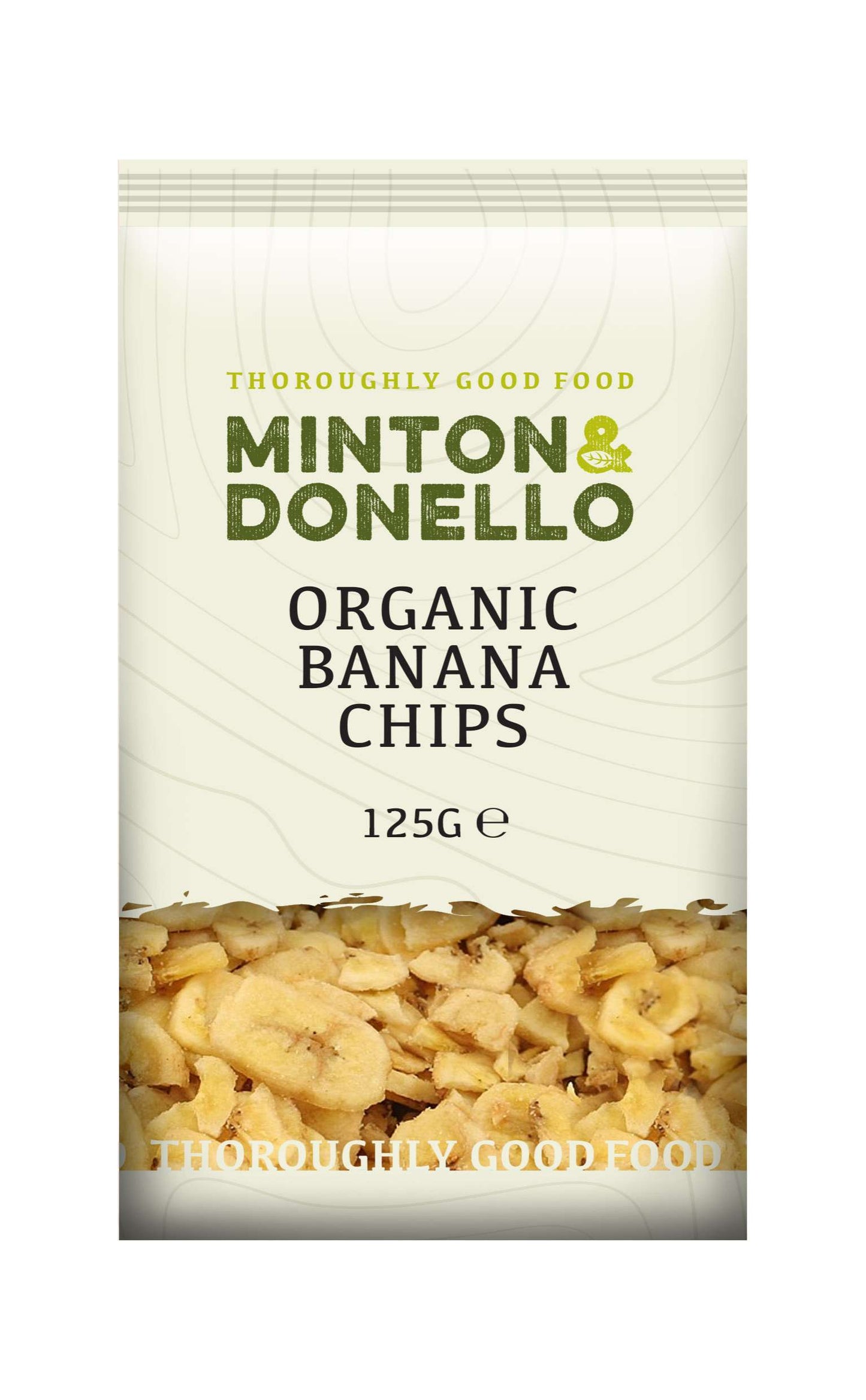6 x Minton & Donello Organic Banana Chips - 125g