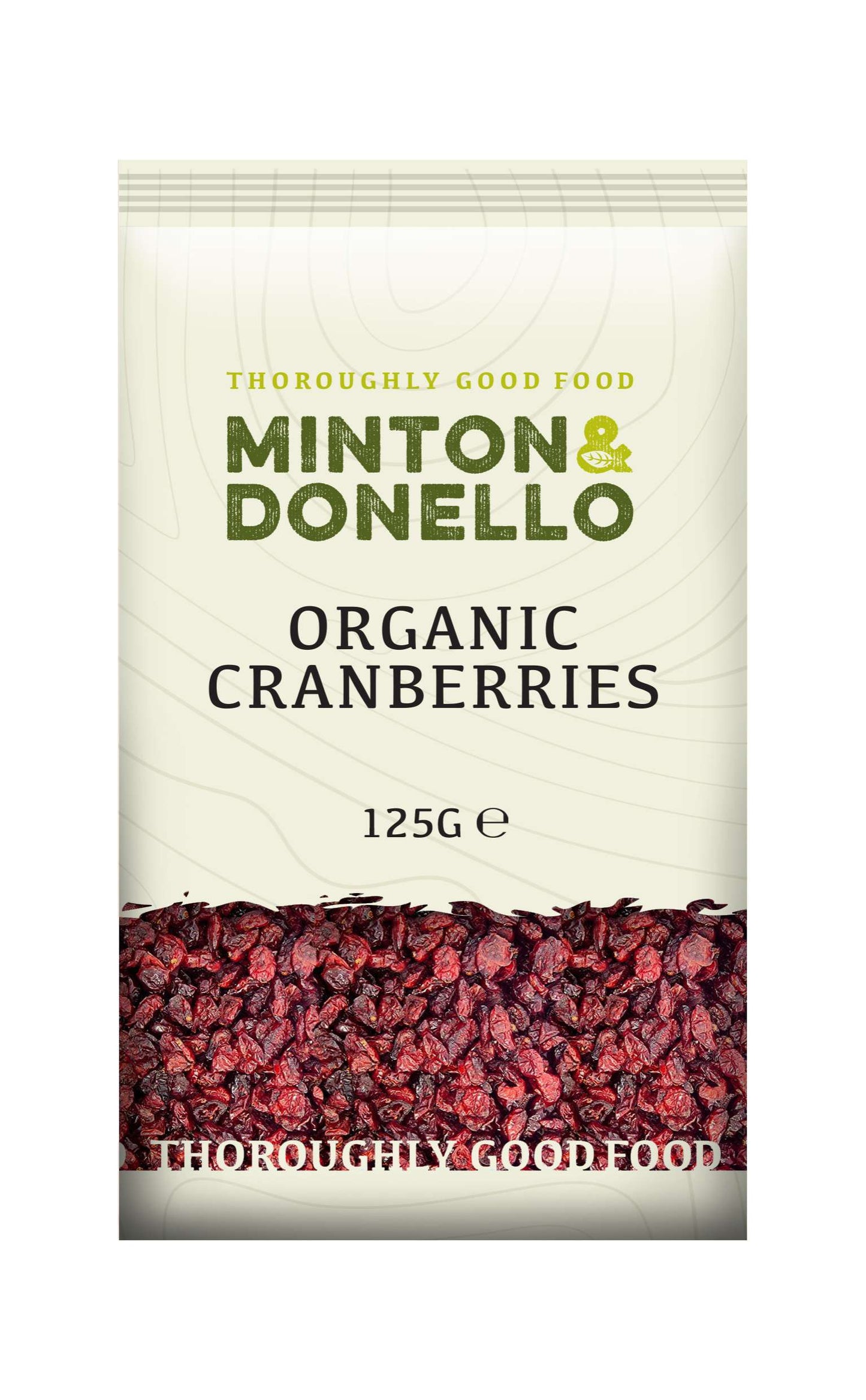 6 x Minton & Donello Organic Cranberries - 125g