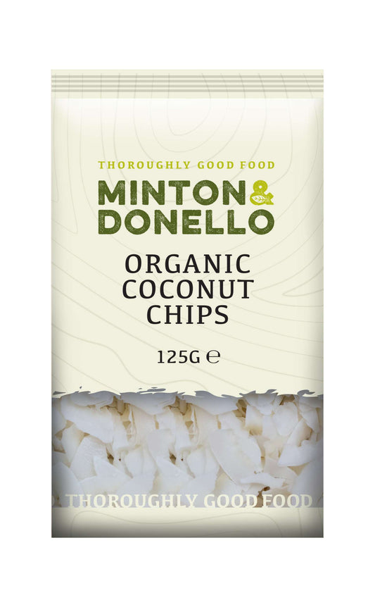 6 x Minton & Donello Organic Coconut Chips - 125g