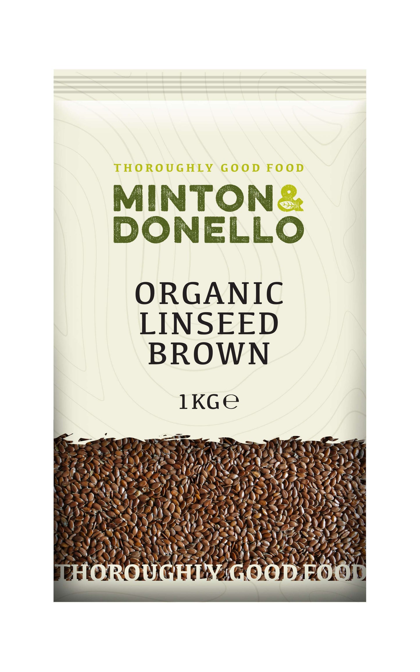 6 x Minton & Donello Organic Linseed Brown - 1000g