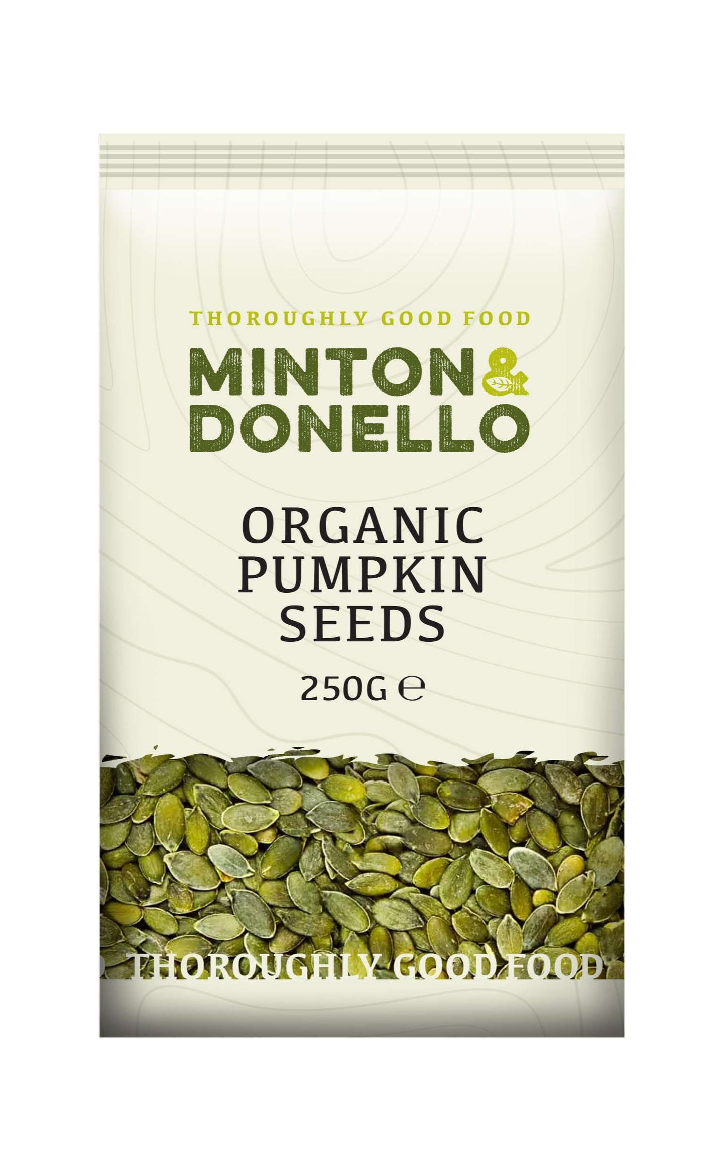 6 x Minton & Donello Organic Pumpkin Seeds - 250g