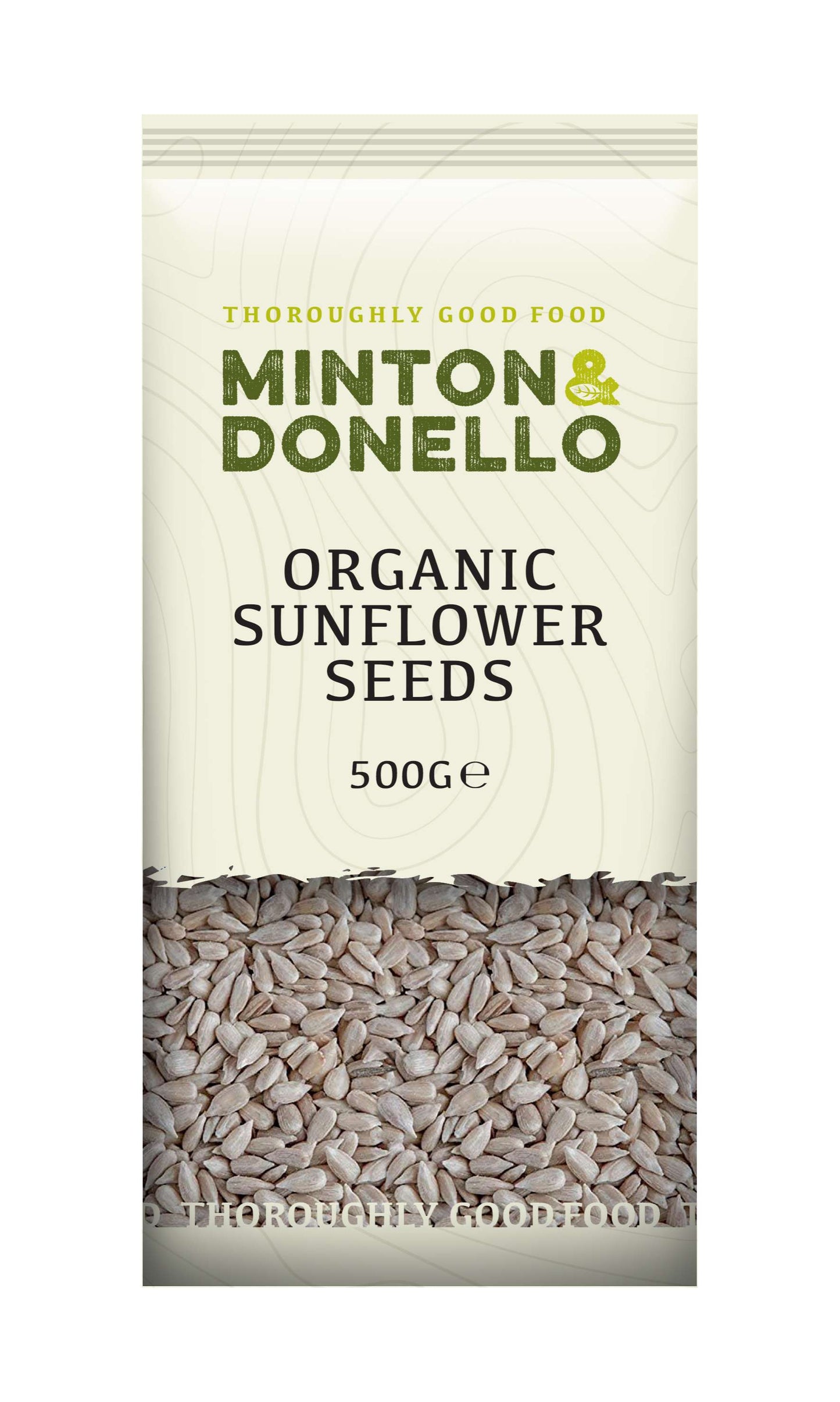 6 x Minton & Donello Organic Sunflower Seeds - 500g