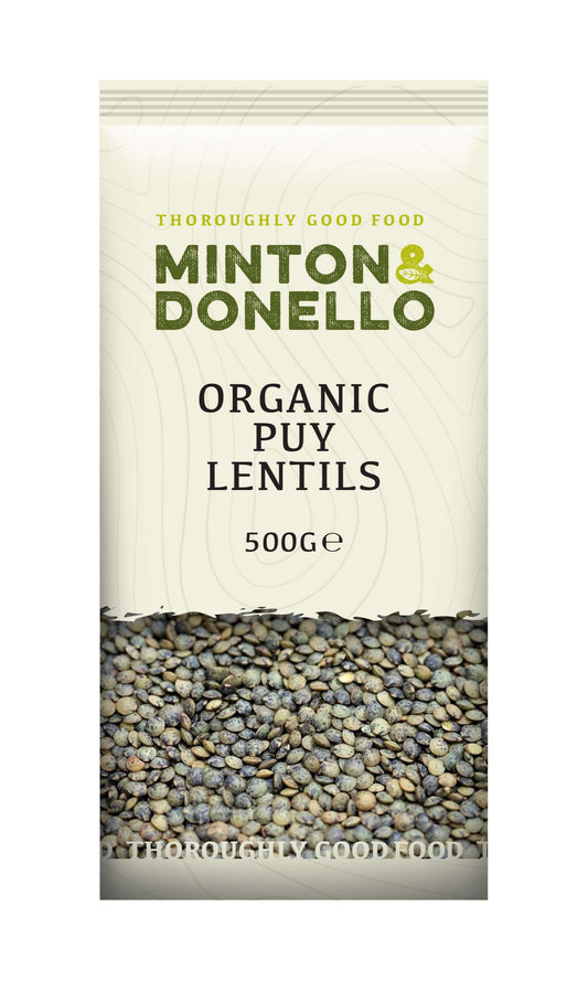 6 x Minton & Donello Organic Puy Lentils - 500g