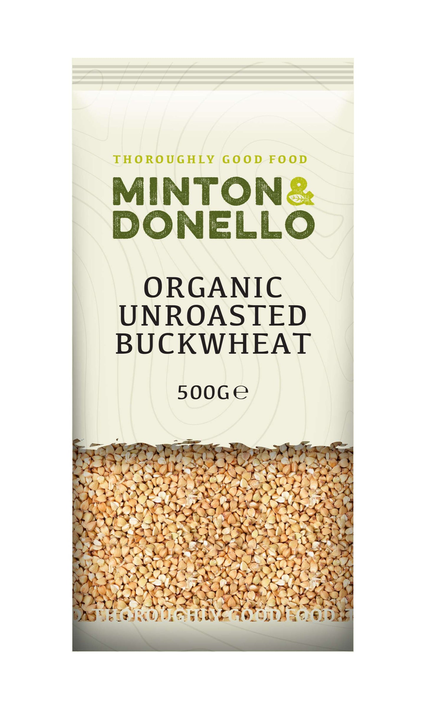 6 x Minton & Donello Organic Buckwheat Hulled Unroasted - 500g