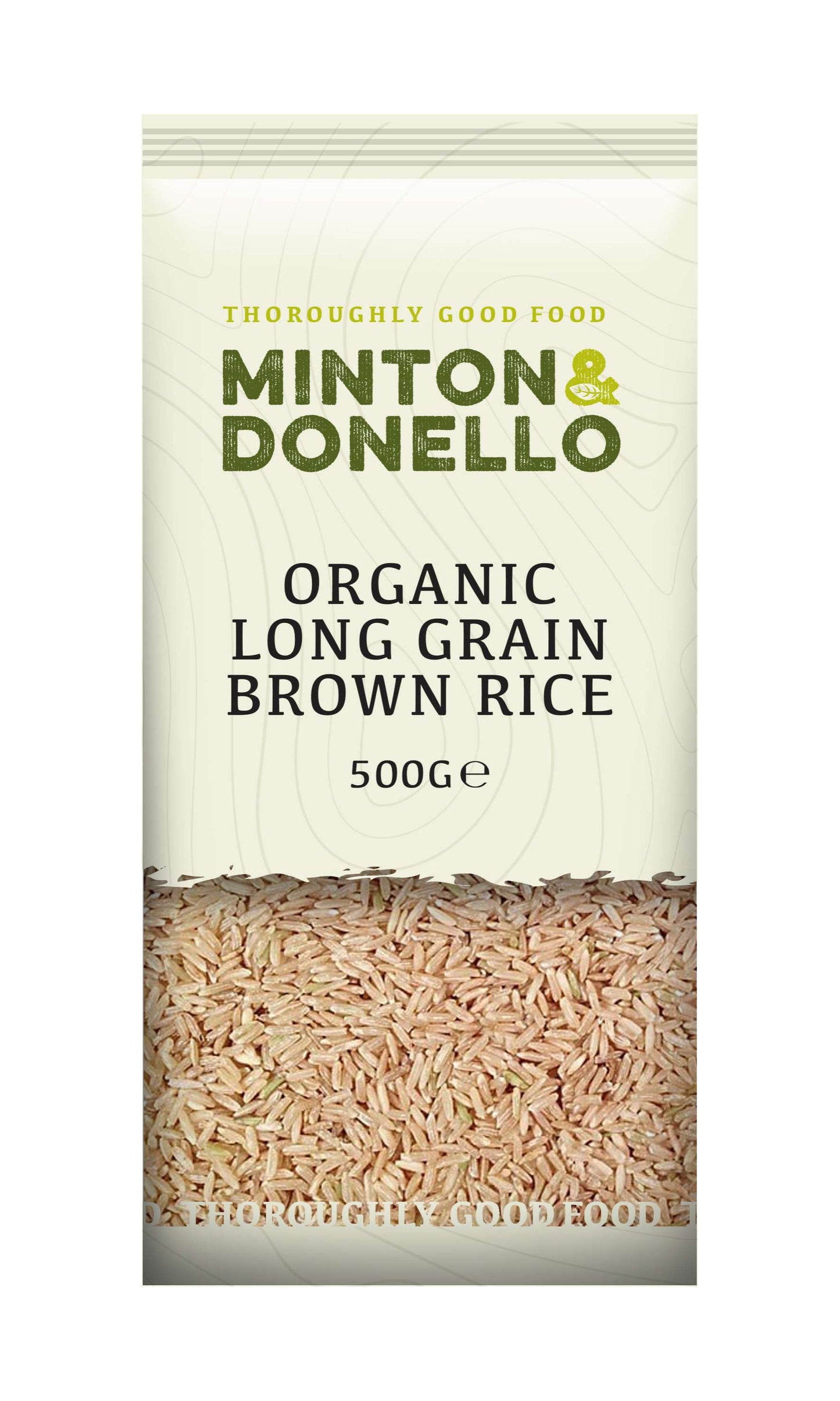 6 x Minton & Donello Organic Long Grain Brown Rice - 500g